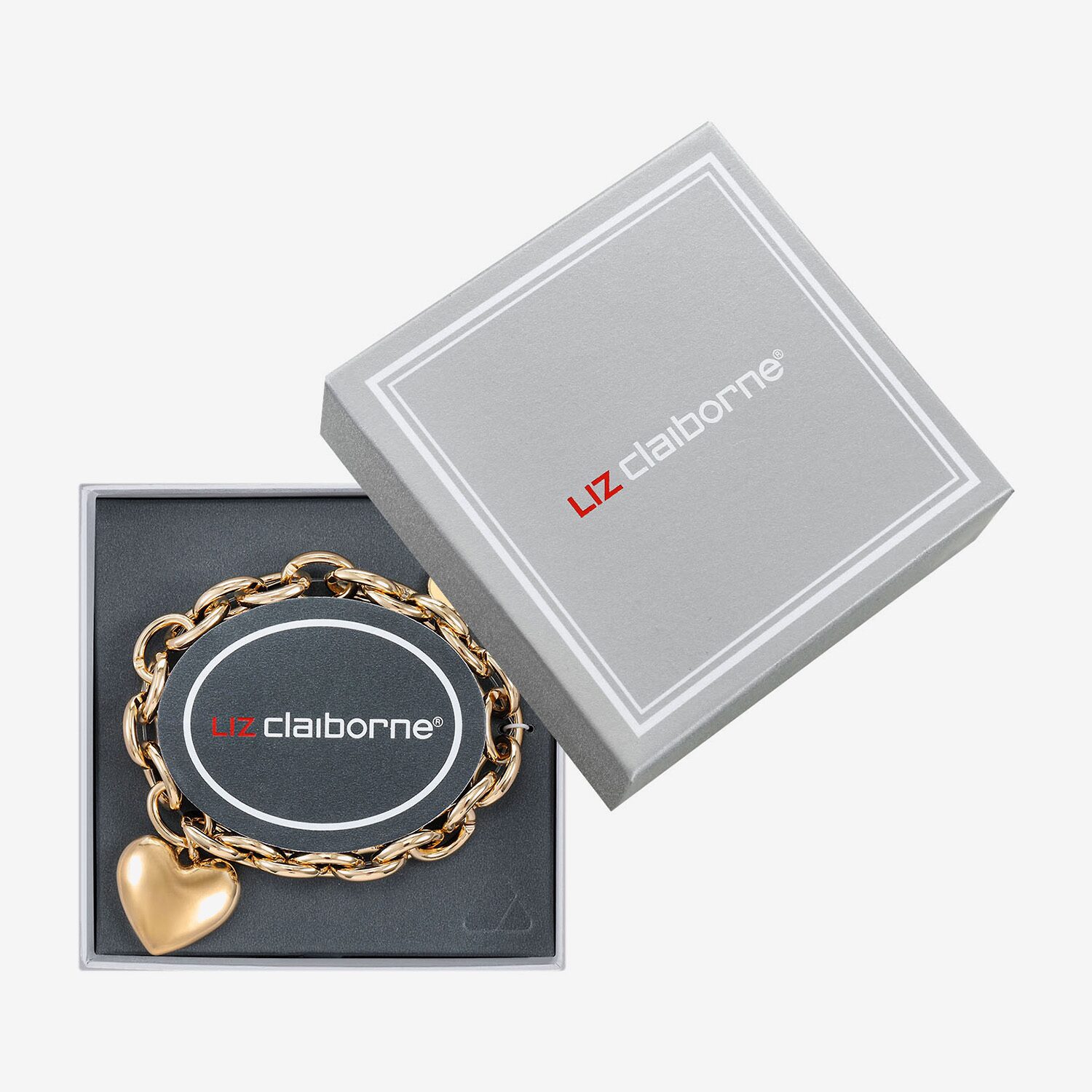 Liz Claiborne Womens Heart Stretch Bracelet