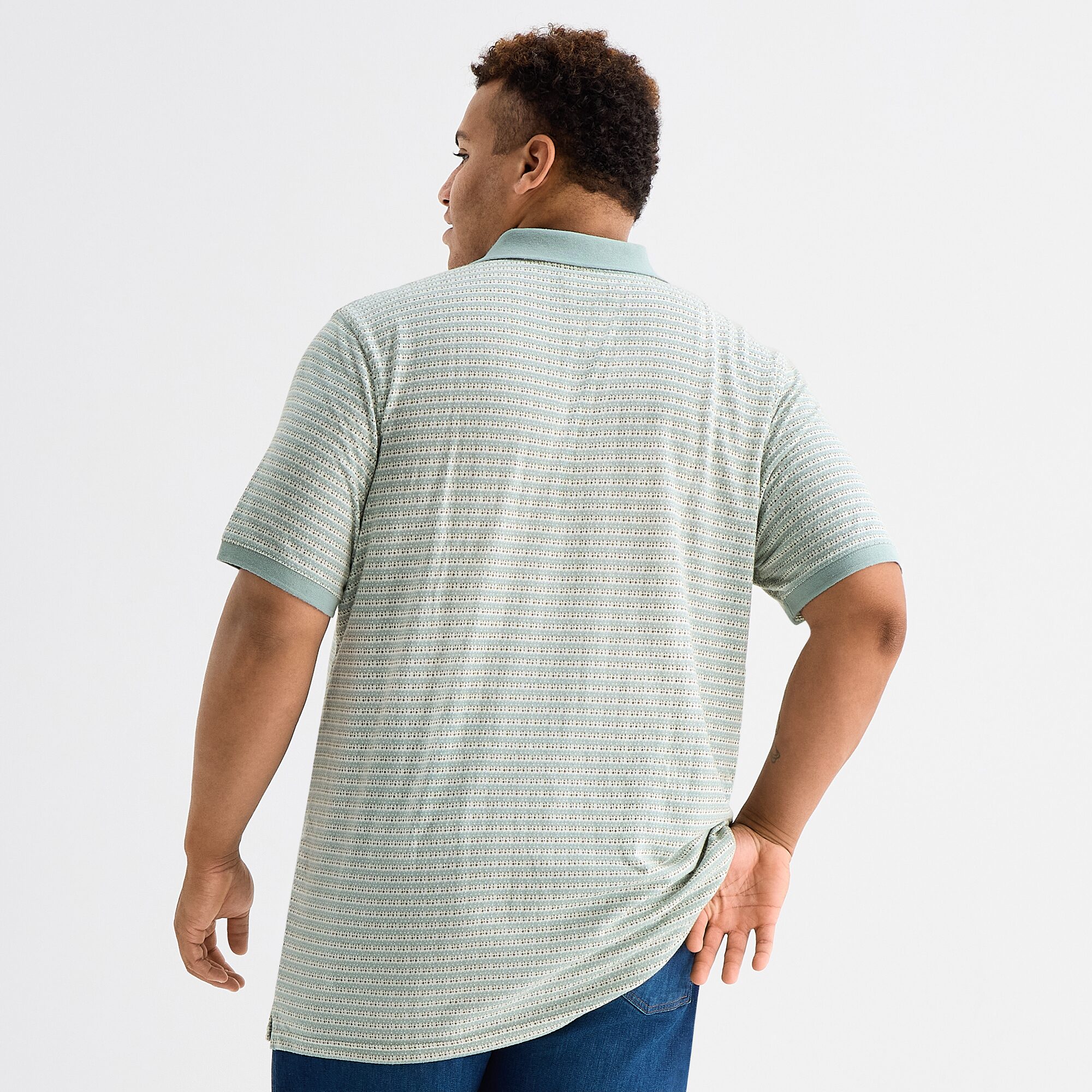 mutual weave Big and Tall Mens Regular Fit Short Sleeve Polo Shirt