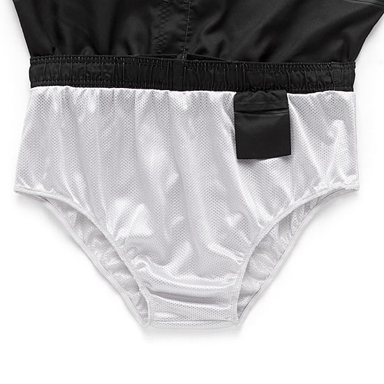 Burnside Mens Drawstring Waist 8" Striped Swim Trunks