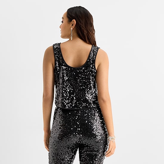 Jingle Ball Womens U Neck Sleeveless Tank Top
