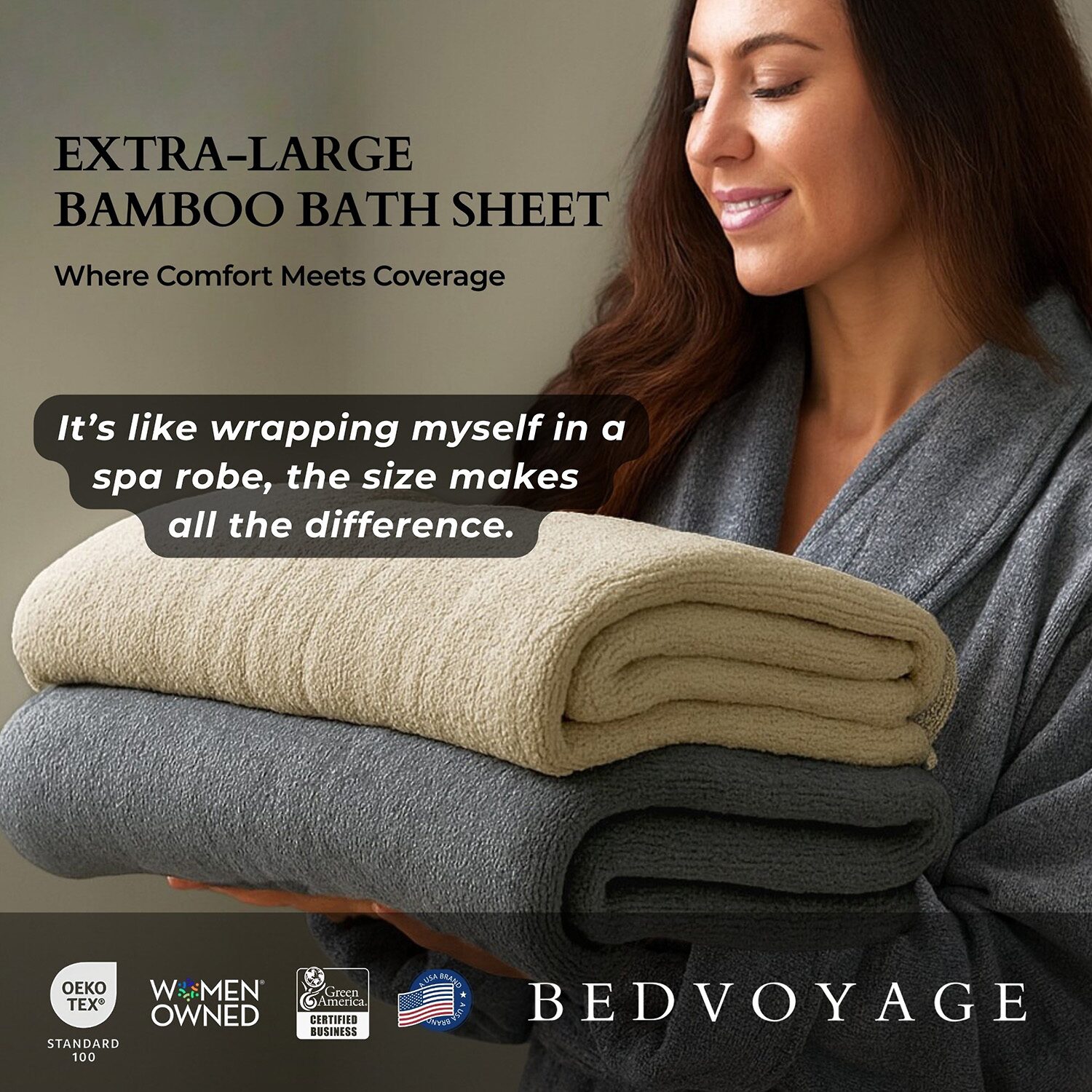 Bedvoyage 3-pc. Solid Bath Towel Set
