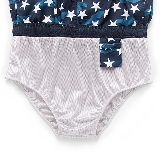 Burnside Mens Drawstring Waist 8" Holiday Swim Trunks