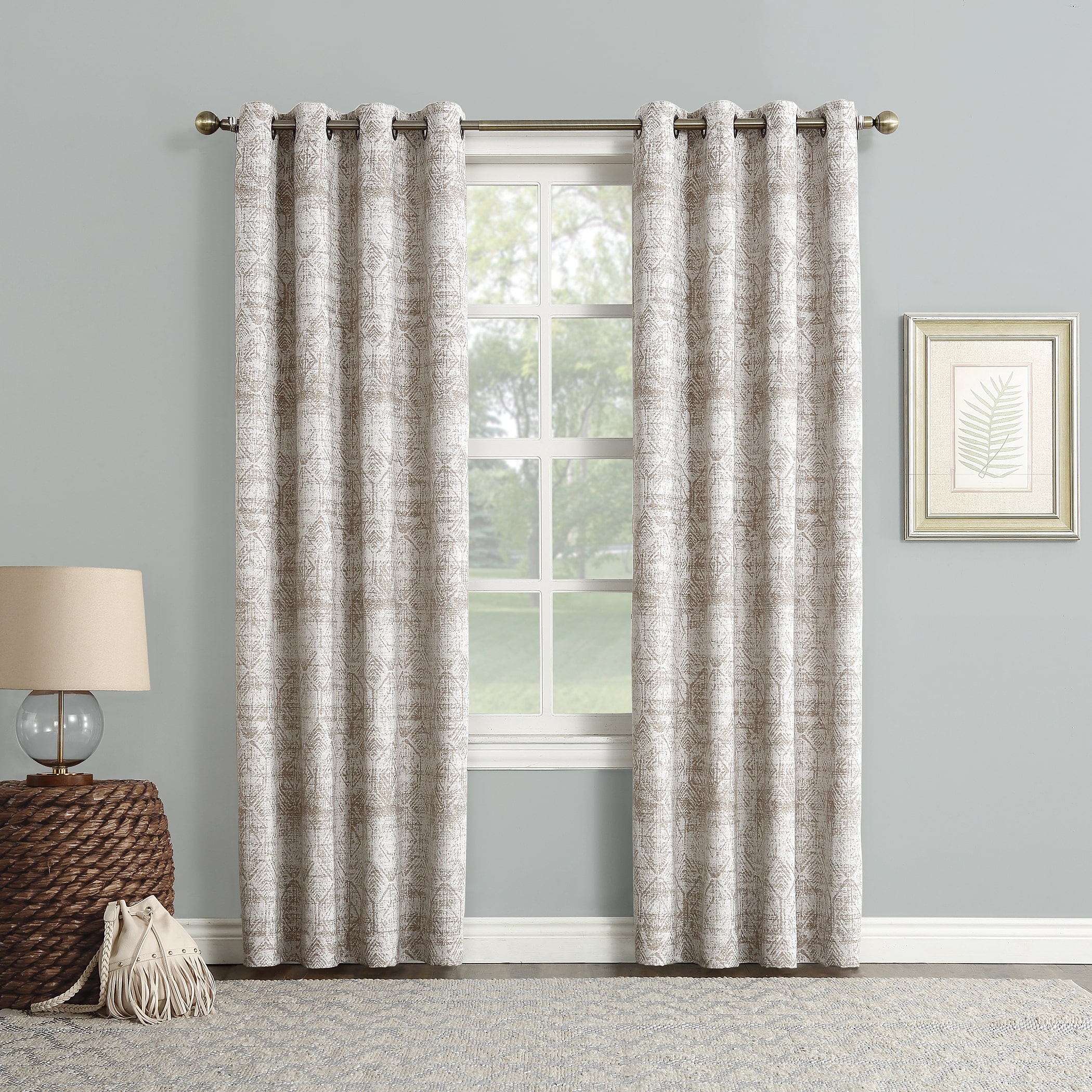 Sun Zero Darren Grommet Top Energy Saving Blackout Single Curtain Panel