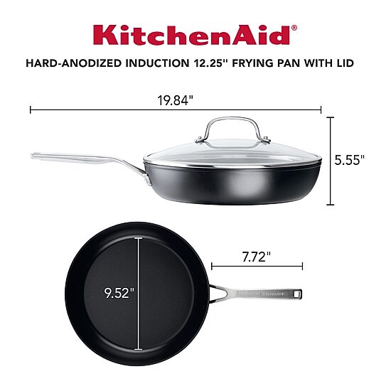 KitchenAid Hard Anodized 12.25" Non-Stick Frying Pan