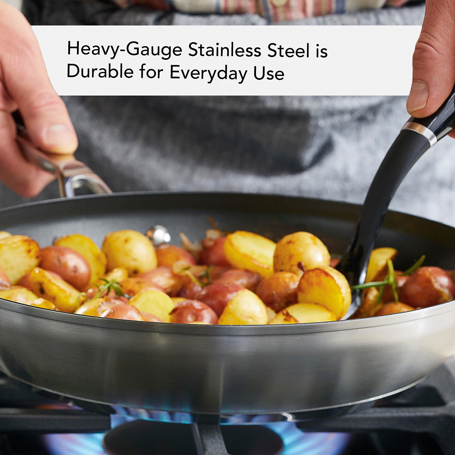 KitchenAid 3-Ply Stainless Steel 12" Frying Pan
