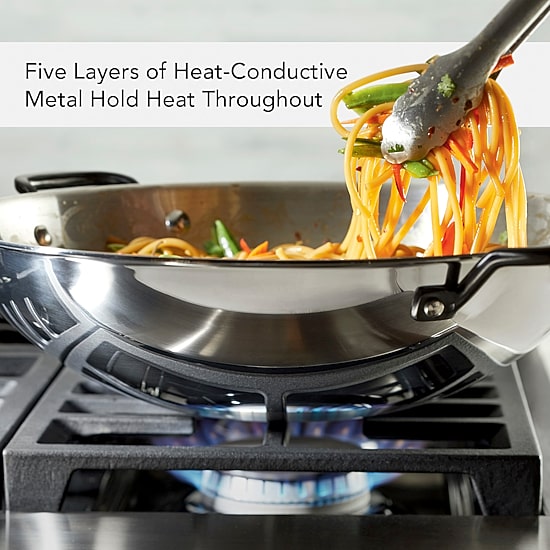 KitchenAid 5-Ply Clad Stainless Steel 15" Wok