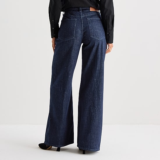 Worthington Womens High Rise Wide Leg Jean