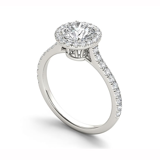 1 1/4 CT.T.W. Natural Round Diamond 14K Gold Engagement Ring