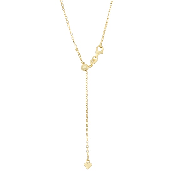 Unisex Adult 14K Gold Over Silver 22 Inch Link Necklace