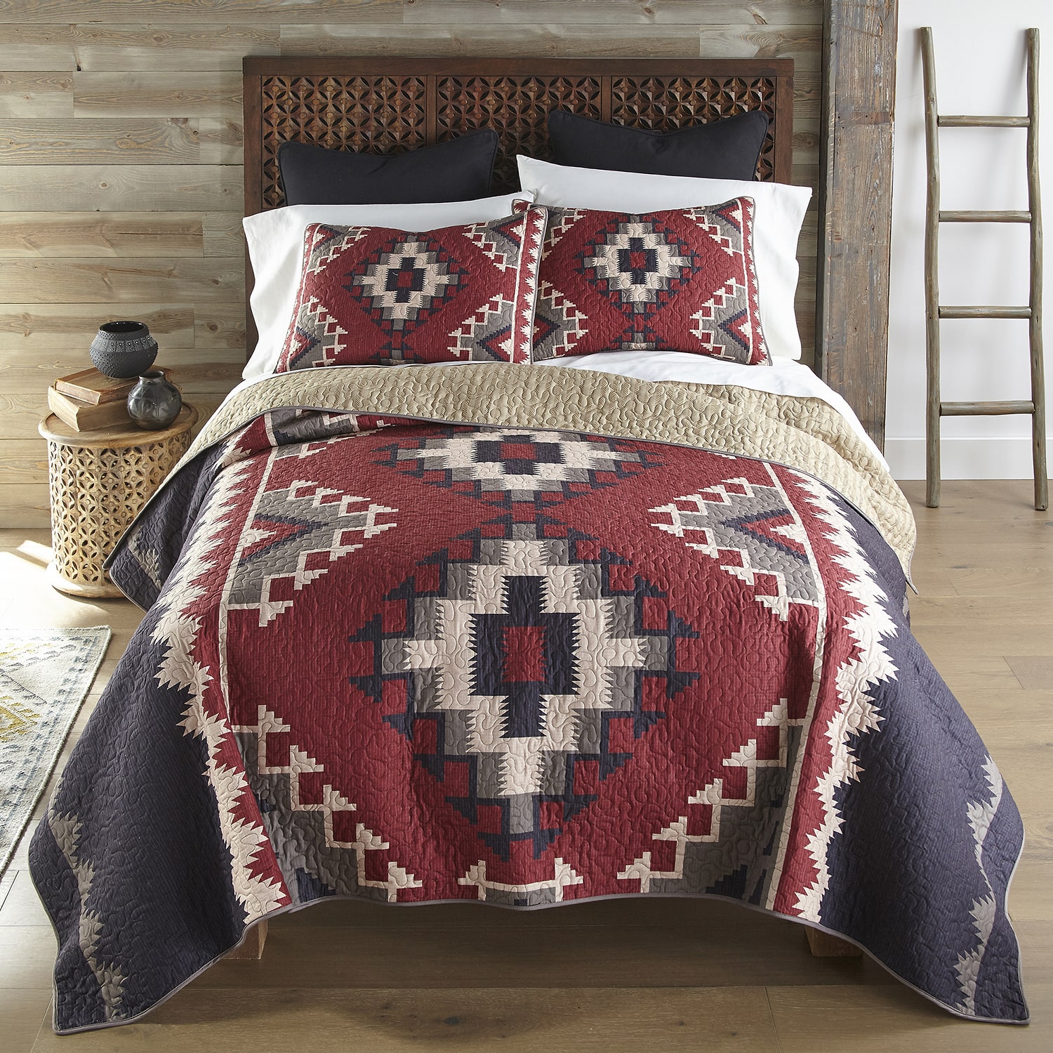 Donna Sharp Mojave Red 3-pc. Quilt Set