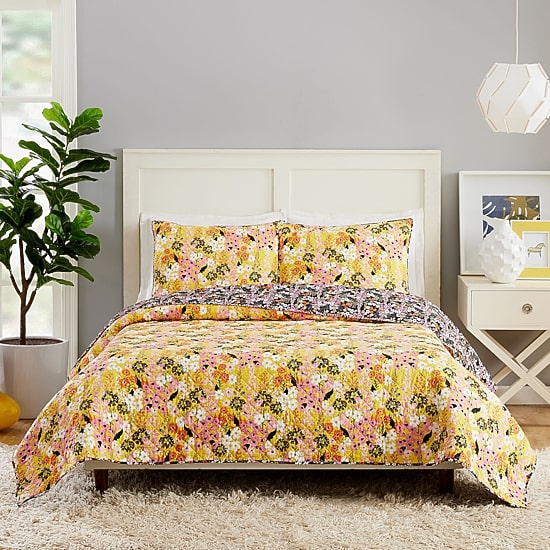 Makers Collective Teresa Chan Sunny Garden 3-pc. Reversible Quilt Set