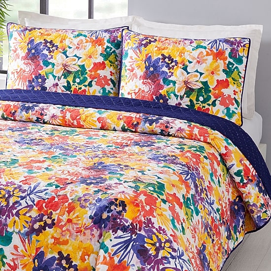 Makers Collective Creative Ingrid Garden In Bloom Reversible Quilt Set