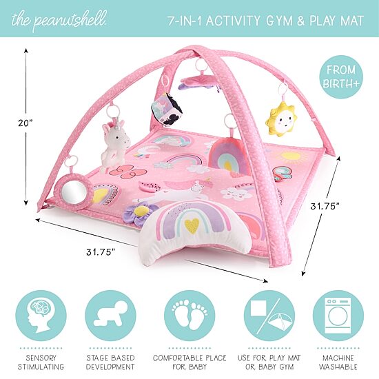 The Peanutshell Rainbow Paradise Baby Activity Center
