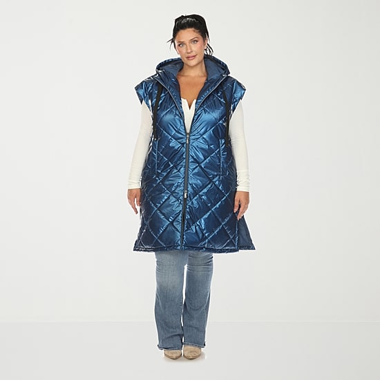 White Mark Womens Plus Midweight Puffer Vest