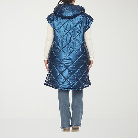 White Mark Womens Plus Midweight Puffer Vest