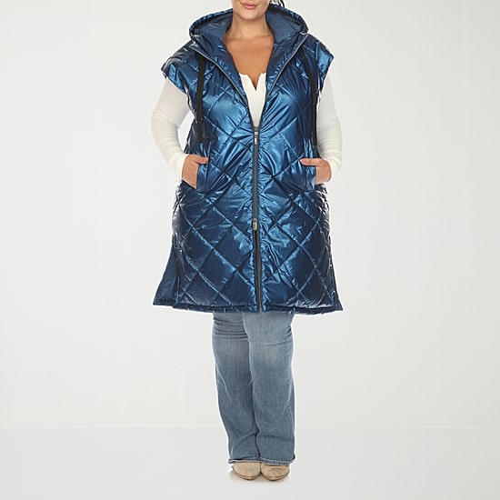 White Mark Womens Plus Midweight Puffer Vest