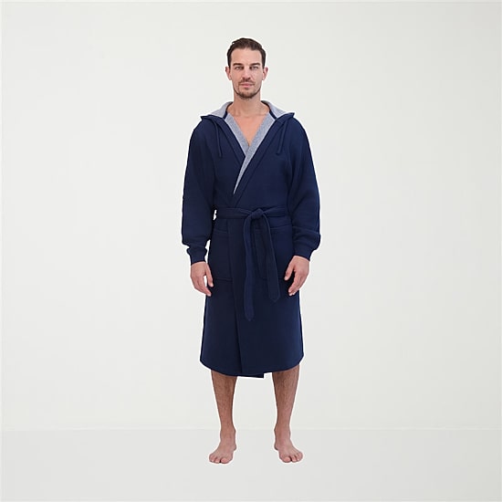 Hanes Mens Knee Length 3/4 Sleeve Robe