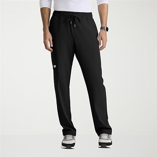 Skechers Skp718 Compass 5-Pocket Elastic Waistband Straight Leg Mens Big and Tall Stretch Fabric Moisture Wicking Scrub Pant