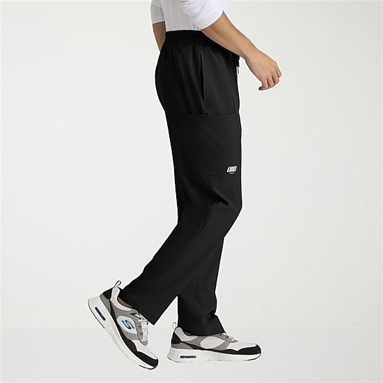 Skechers Skp718 Compass 5-Pocket Elastic Waistband Straight Leg Mens Big and Tall Stretch Fabric Moisture Wicking Scrub Pant