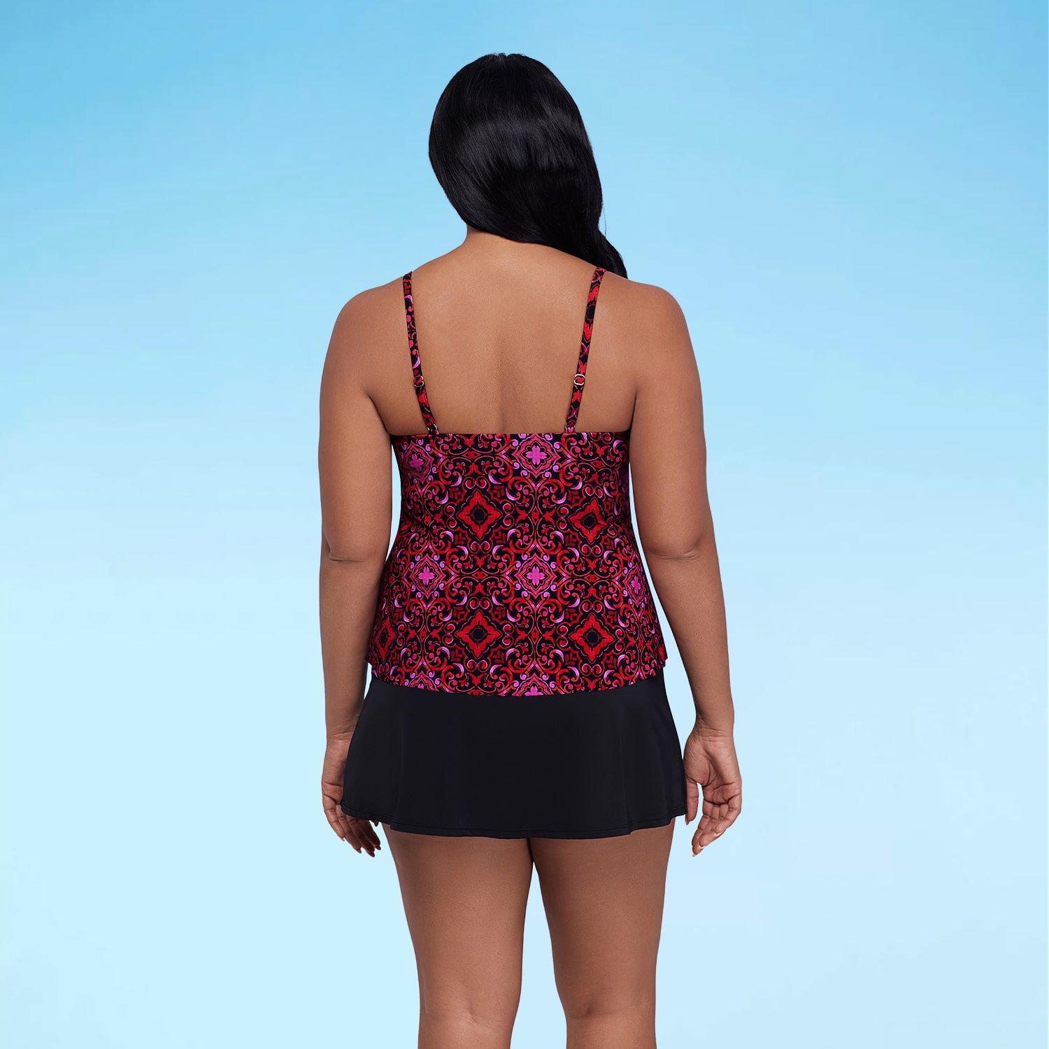 Trimshaper Womens Diamond Tankini Swimsuit Top
