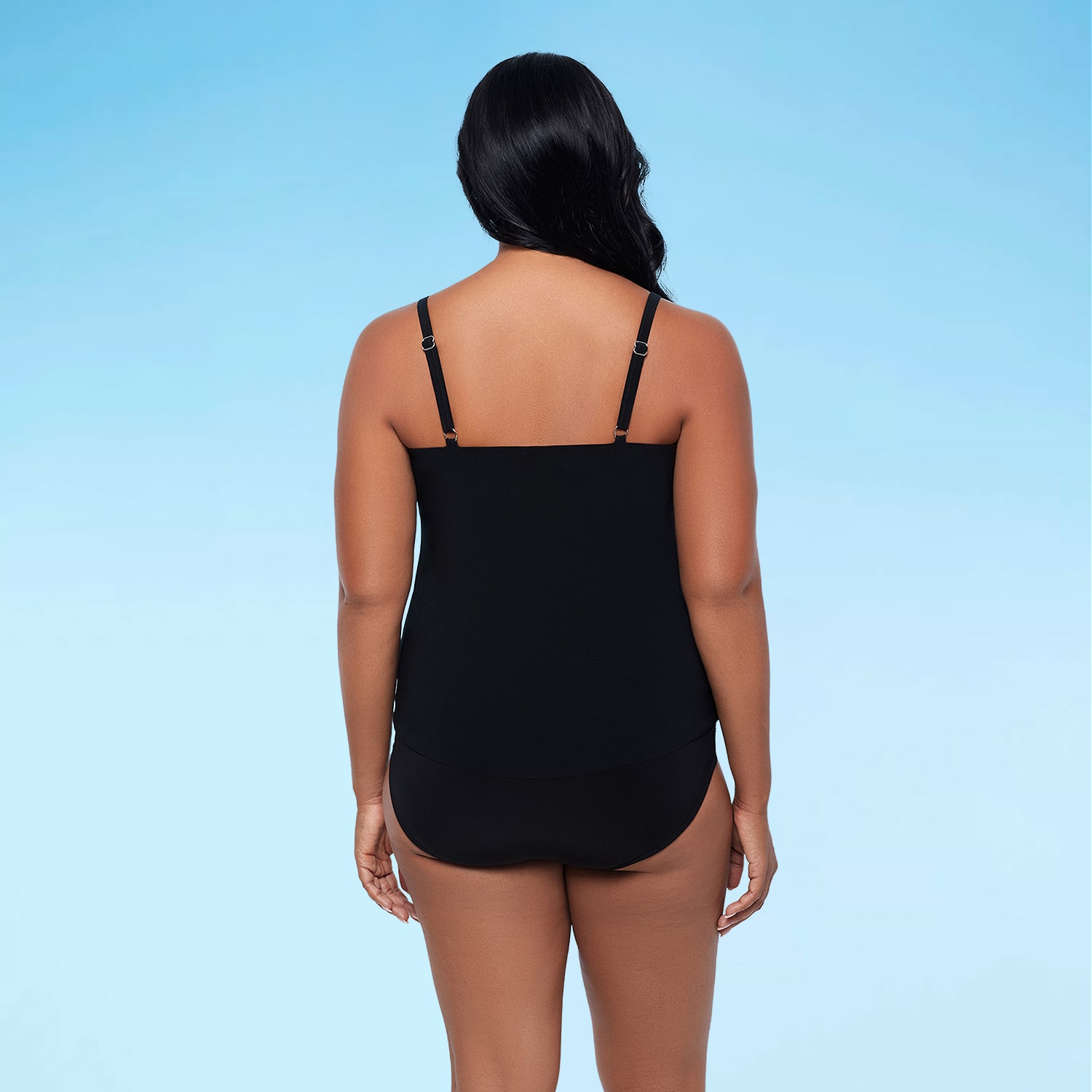 Trimshaper Womens Striped Tankini Swimsuit Top
