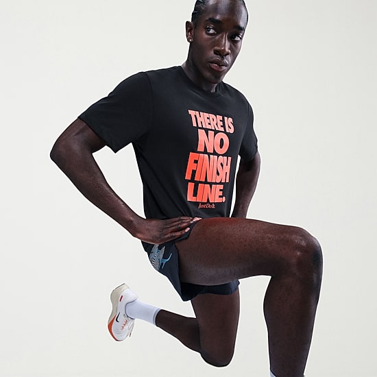 Nike Just Do It Mens Crew Neck Short Sleeve Regular Fit Graphic T-Shirt