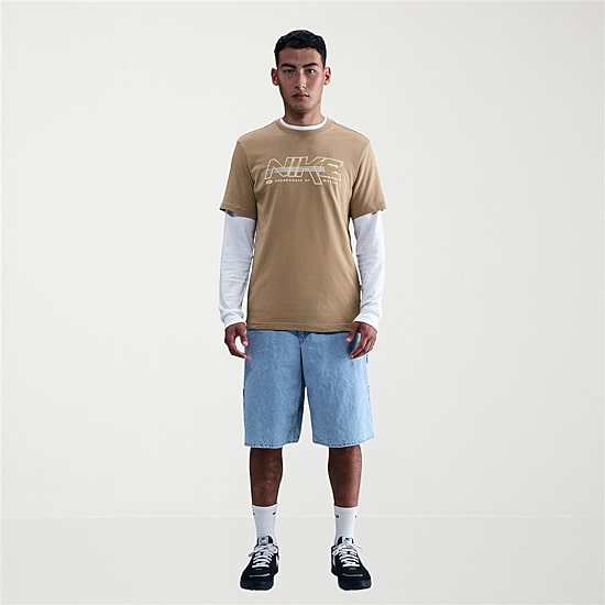 Nike Just Do It Mens Crew Neck Short Sleeve Regular Fit Graphic T-Shirt