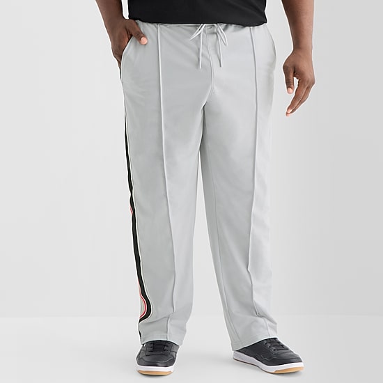 Shaquille O'Neal XLG™ Tricot Mens Moisture Wicking Quick Dry Straight Regular Fit Big and Tall Track Pant