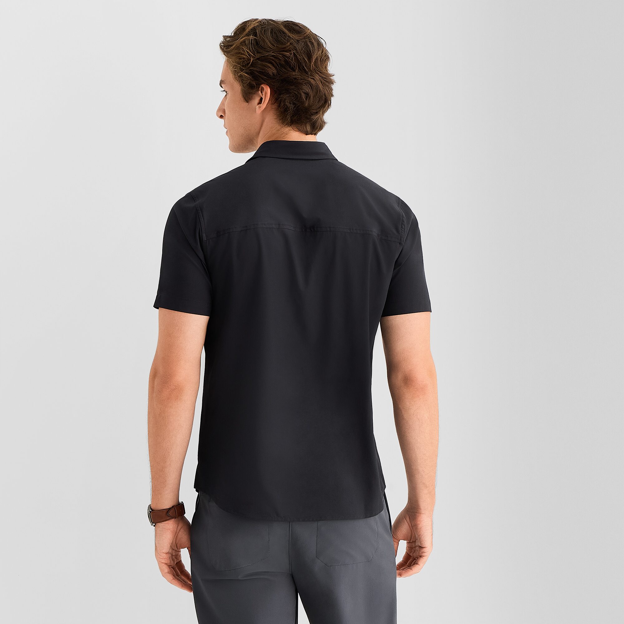 Stylus Mens Short Sleeve Regular Fit Button-Down Shirt