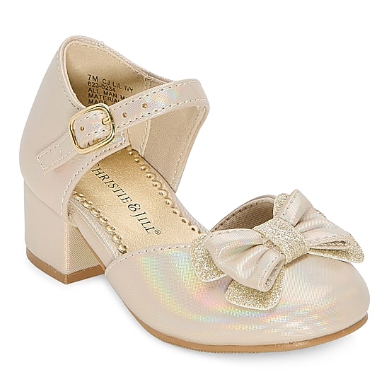 Christie & Jill Lil Ivy Toddler Girls Round Closed Toe Mary Jane Shoes