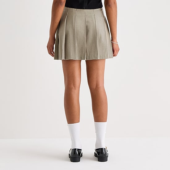 by&by Womens Juniors High Rise A-Line Skirt