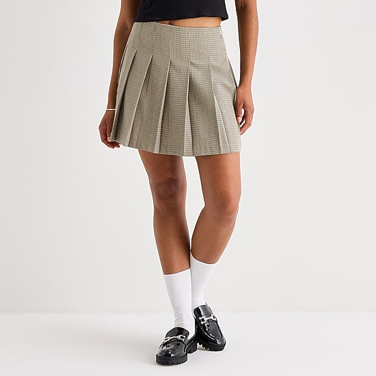 by&by Womens Juniors High Rise A-Line Skirt
