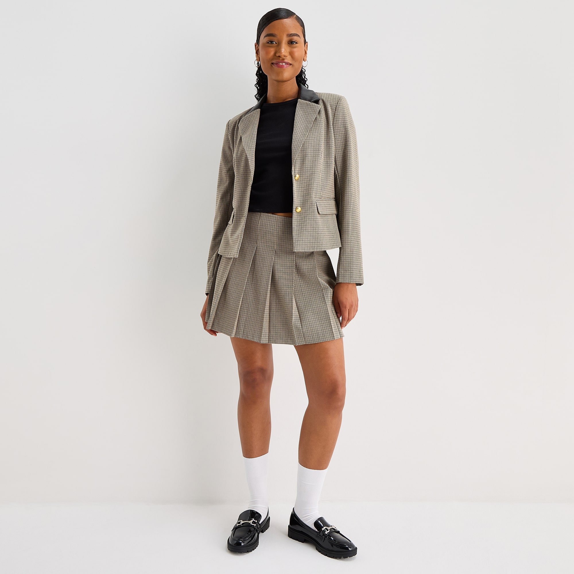 by&by Womens Juniors High Rise A-Line Skirt