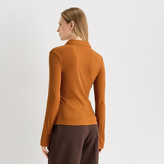 Worthington Womens Long Sleeve Blouse