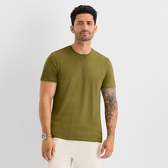 mutual weave Mens Crew Neck Short Sleeve T-Shirt