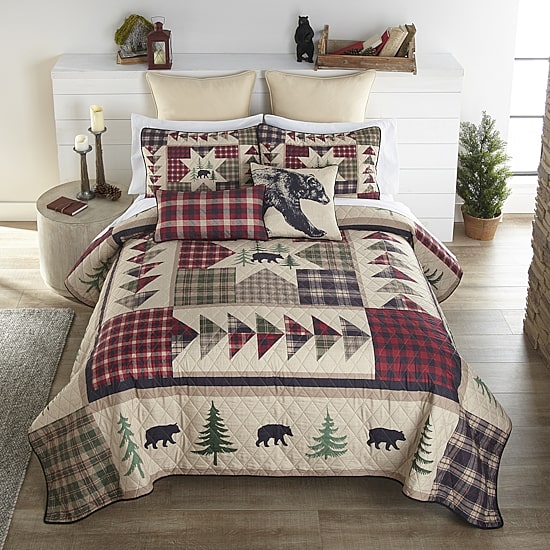 Donna Sharp Forest Point Queen 3-pc. Quilt Set