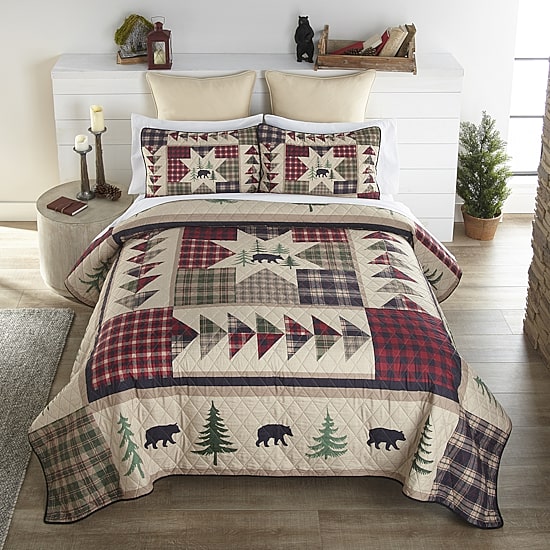 Donna Sharp Forest Point Queen 3-pc. Quilt Set