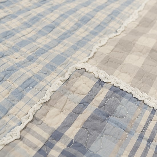 Donna Sharp Slate Cobblestone Pieced Cotton Quilt Set