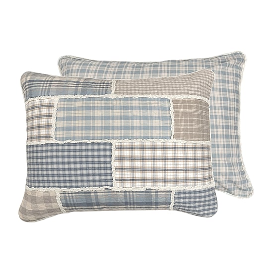Donna Sharp Slate Cobblestone Pieced Cotton Quilt Set