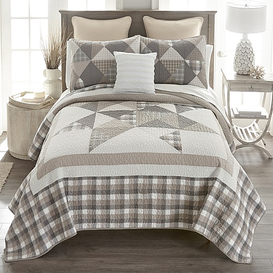 Donna Sharp Smoky Star Cotton Quilt Set