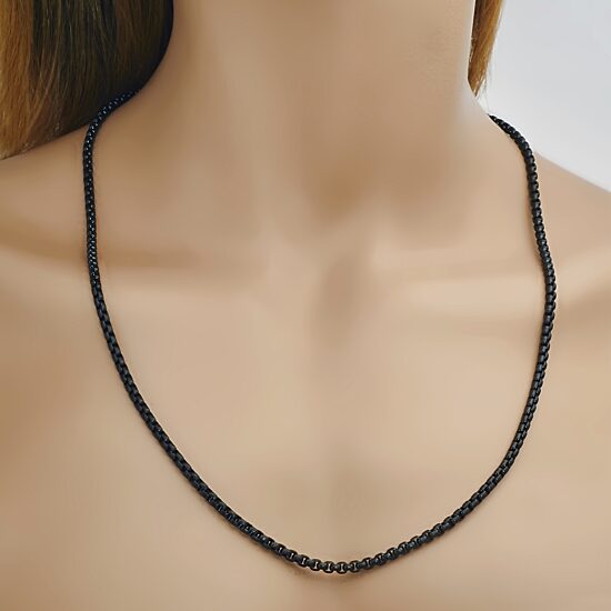 Mens Stainless Steel 24 Inch Link Chain Necklace