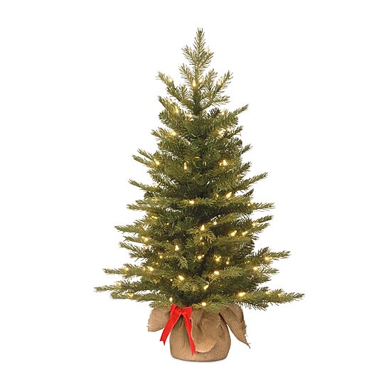 National Tree Co. Nordic Spruce 3 Foot Pre-Lit Spruce Christmas Tree
