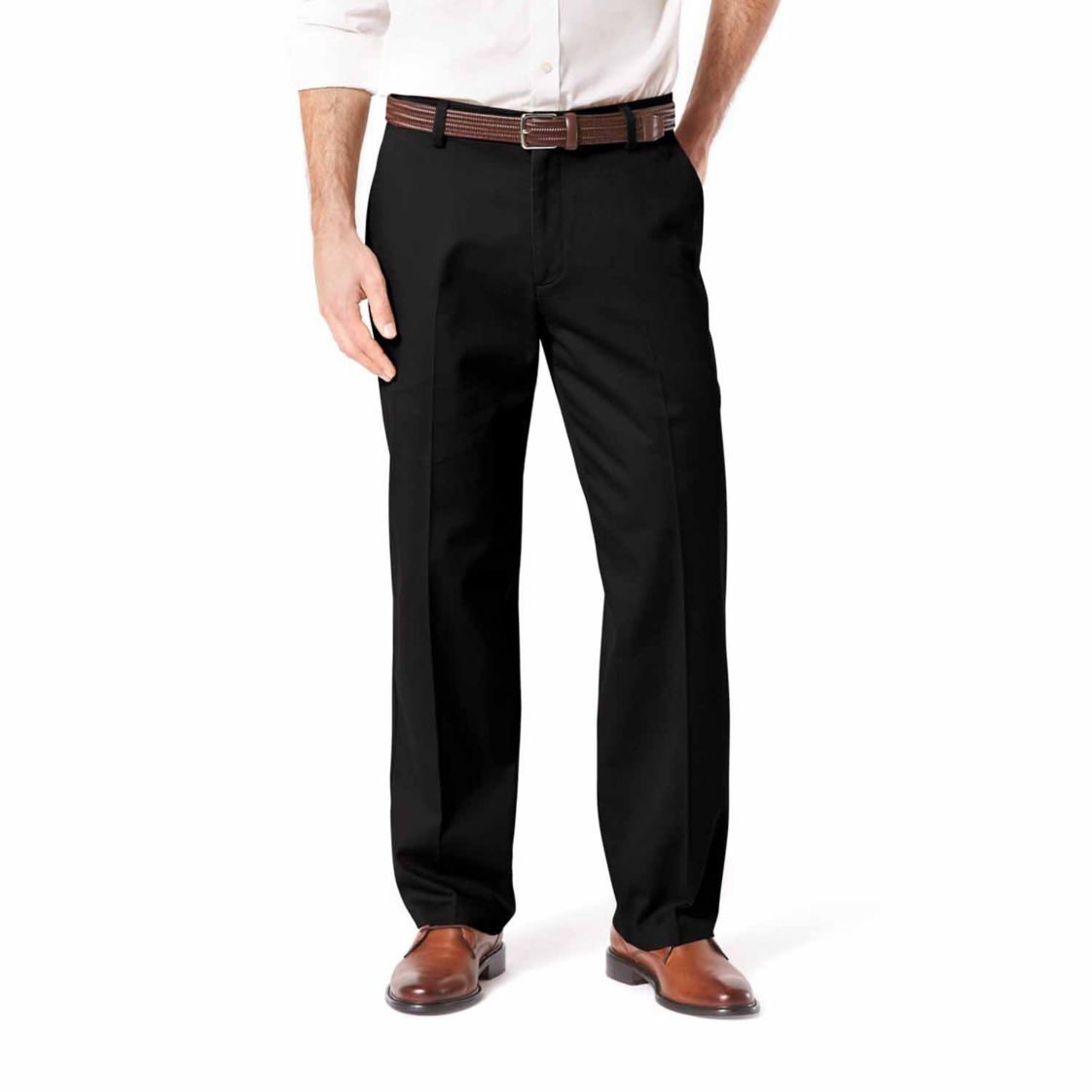 Dockers Easy Khaki With Stretch Mens Relaxed Fit Pleated Pant
