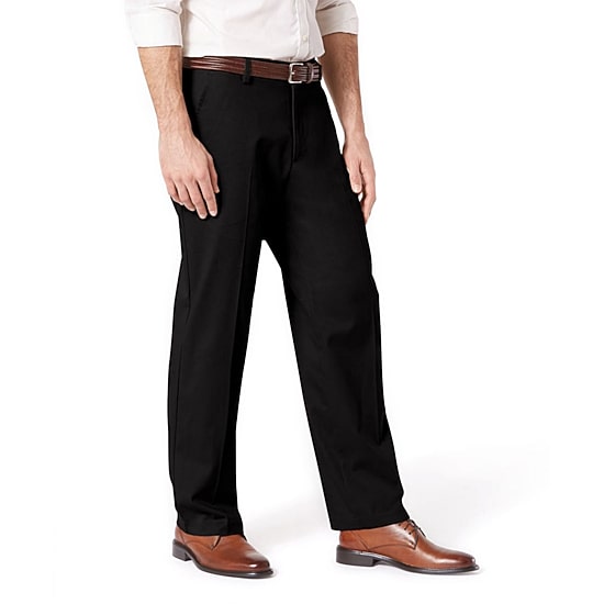 Dockers Easy Khaki With Stretch Mens Relaxed Fit Pleated Pant