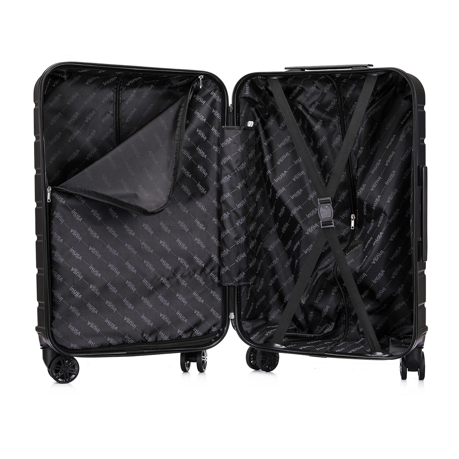 InUSA Trend 24 Inch Hardside Lightweight Checked Spinner Luggage