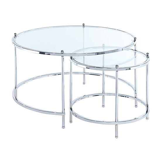 Convenience Concepts Metal Coffee Table
