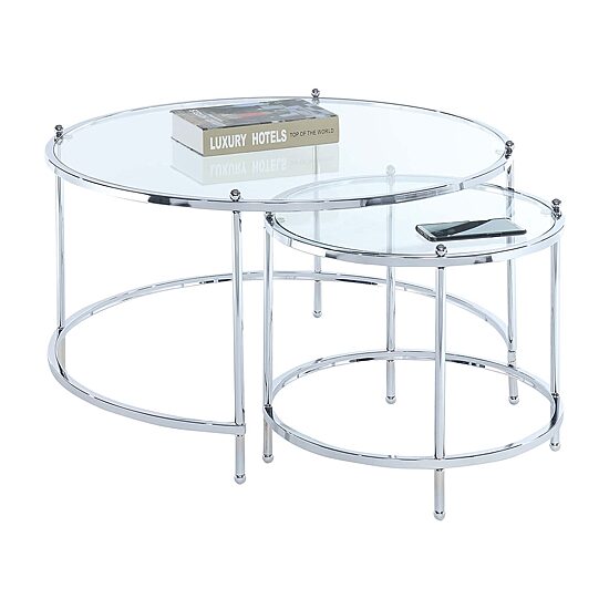 Convenience Concepts Metal Coffee Table