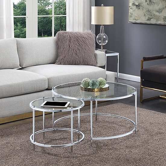 Convenience Concepts Metal Coffee Table