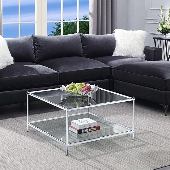 Convenience Concepts Metal Coffee Table