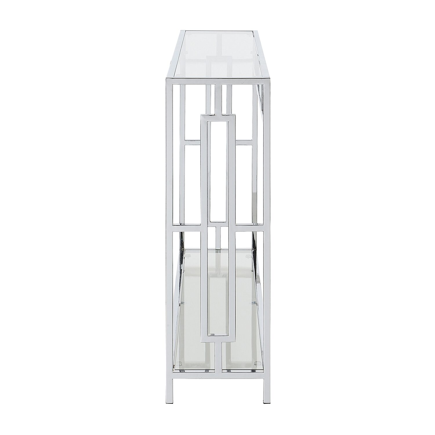 Town Square Chrome Console Table